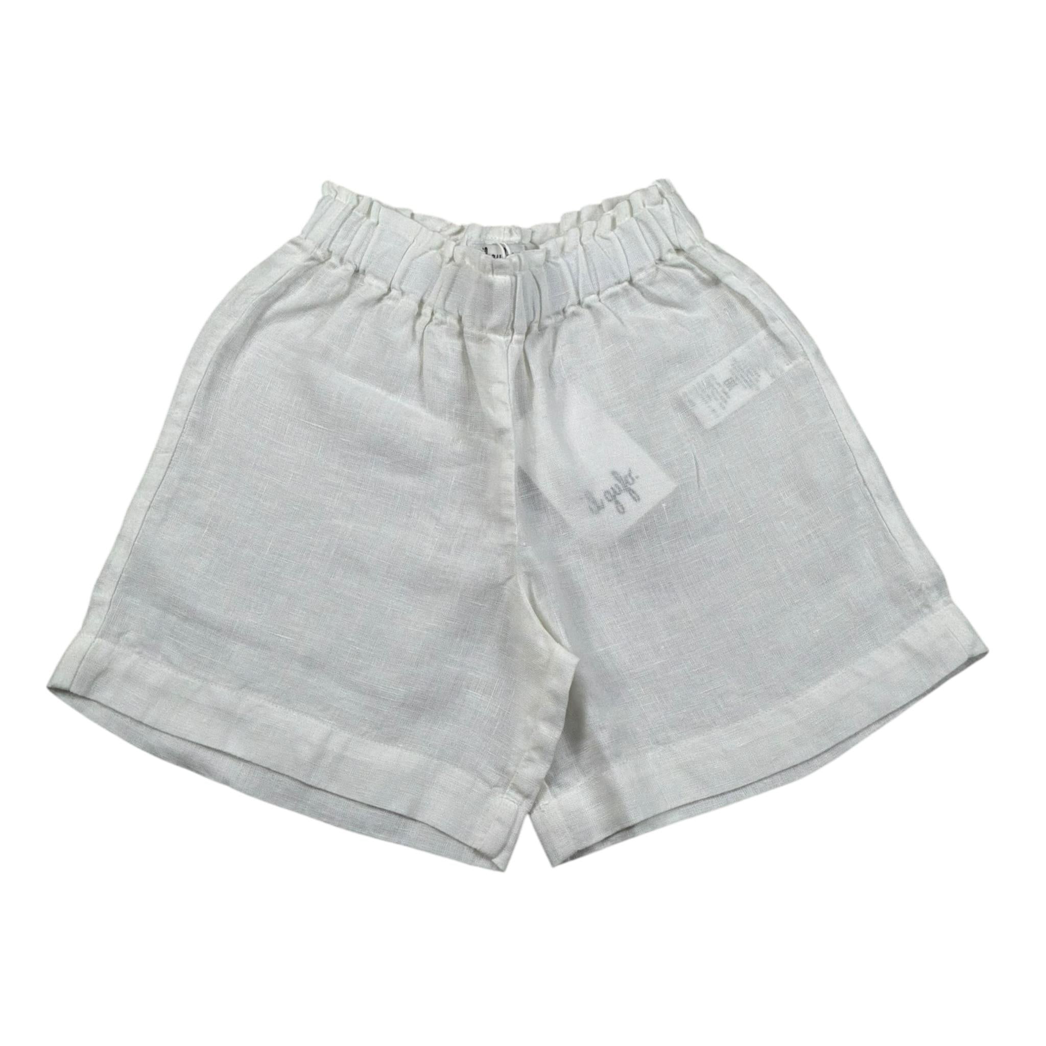 Il Gufo Short Tinta Unita con Elastico In Vita per Bambina P25PB181L6009J BIANCO IL GUFO 