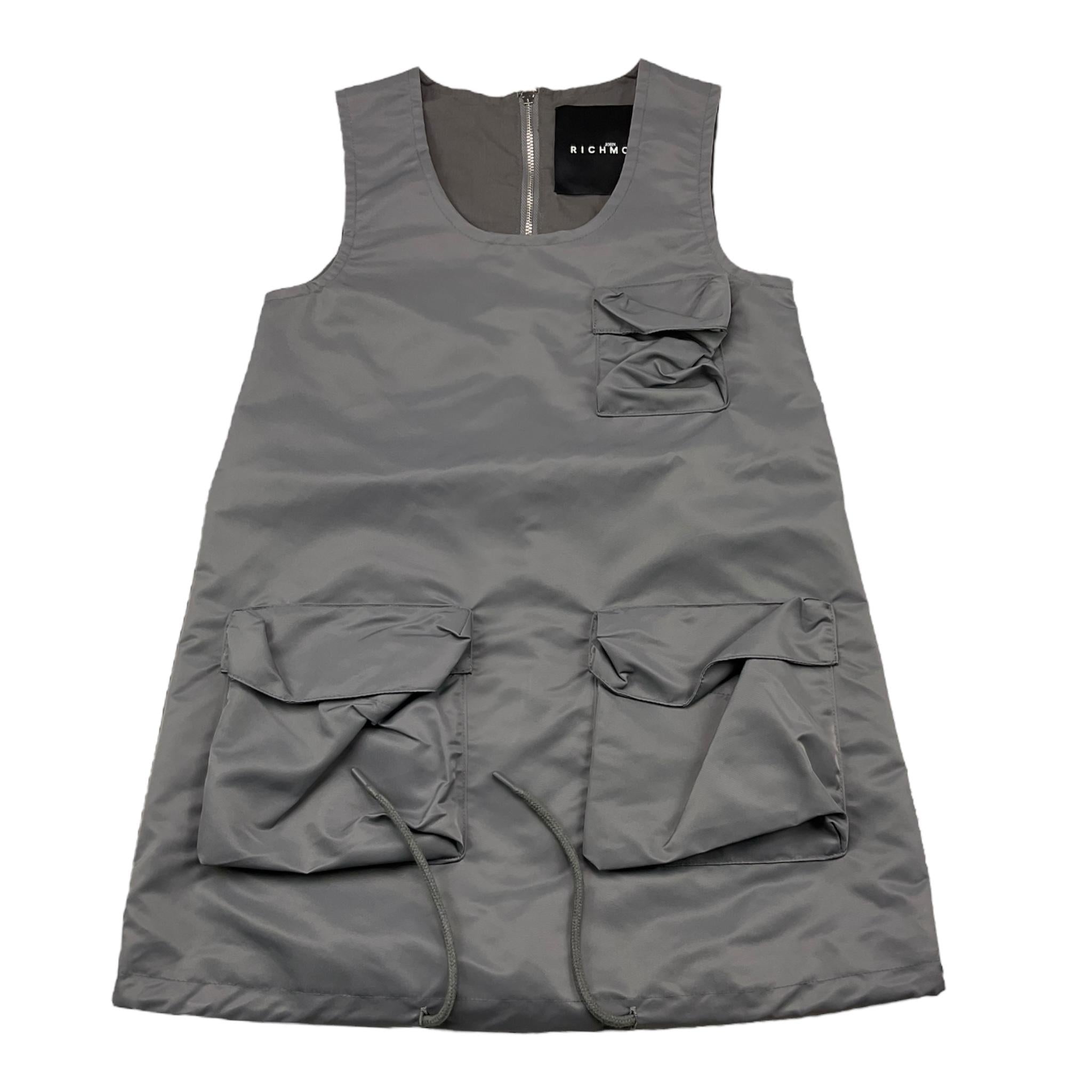 JOHN RICHMOND abito giromanica tinta unita con tasconi Grigio per Bambina RGA25155VE GRIGIO JOHN RICHMOND 