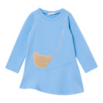 LIU JO shirt girocollo tinta unita con stampa Azzurro per Neonata KF4070N AZZURRO LIU JO 