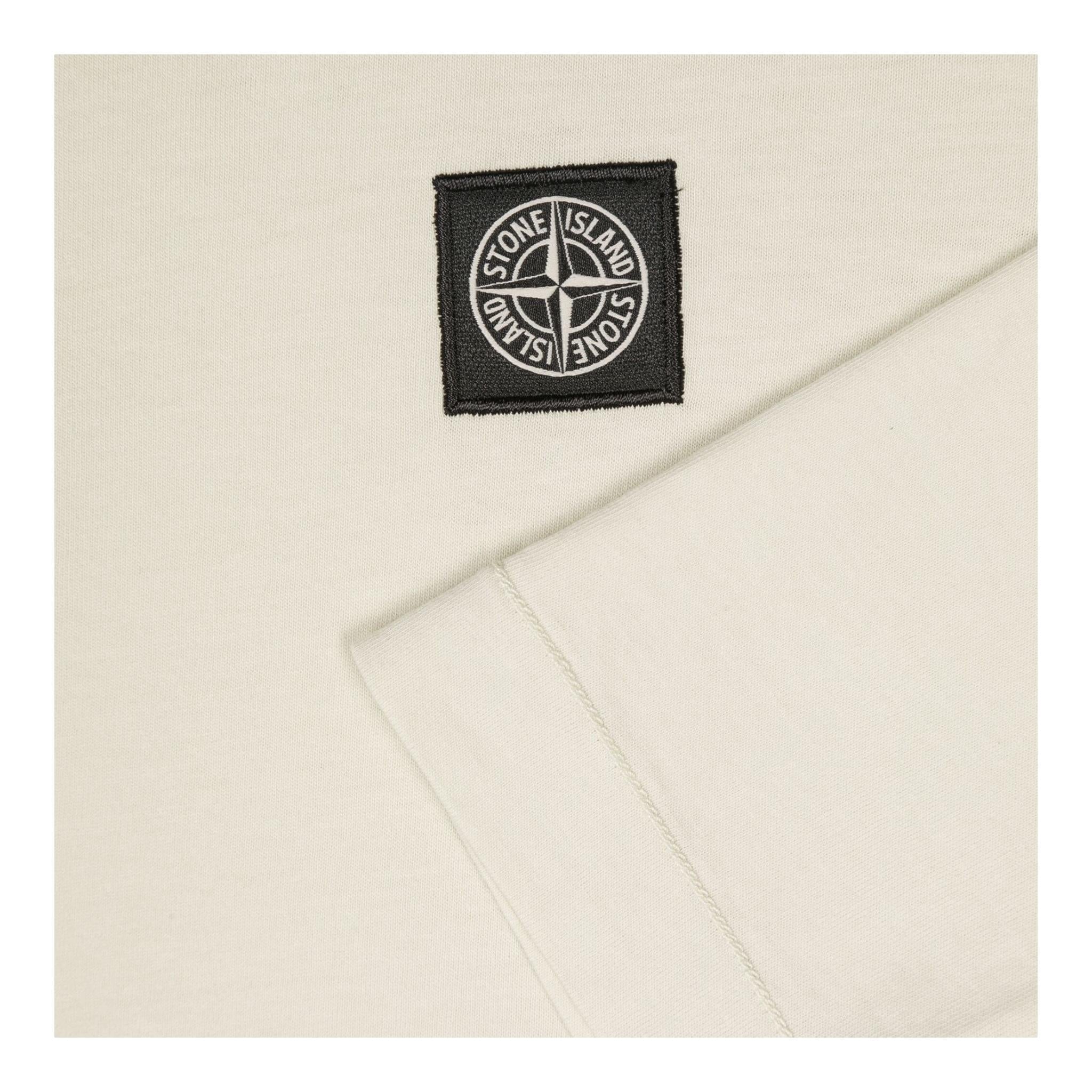 STONE ISLAND shirt girocollo tinta unita con logo Sabbia per Bambino 811620447 SABBIA STONE ISLAND 