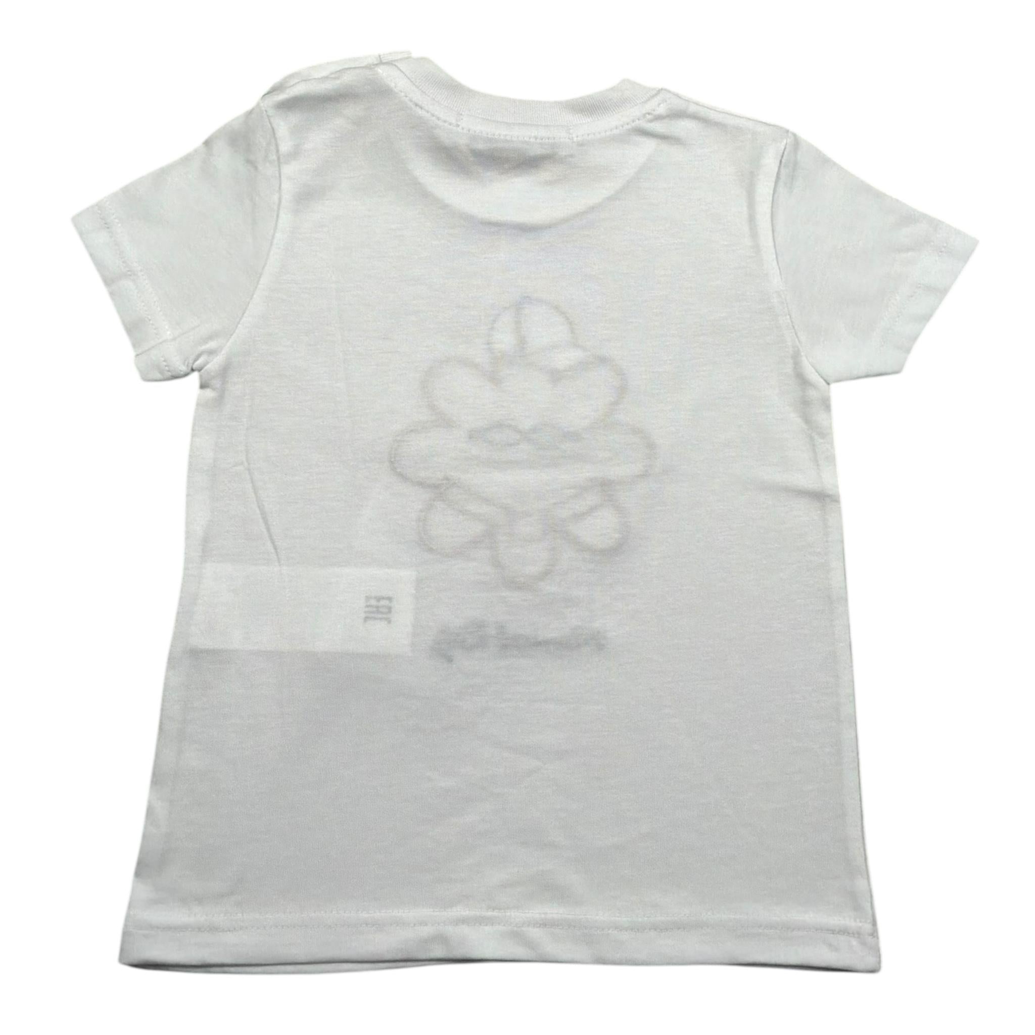 Manuel Ritz T-Shirt Girocollo Tinta Unita con Stampa per Bambino MR3107JXX BIANCO MANUEL RITZ 