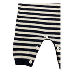 LITTLE BEAR tutina manica lunga fantasia righe Blu per Neonato 9109 BLU LITTLE BEAR 