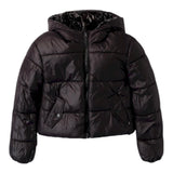 SARABANDA giubbino reversibile tinta unita con zip e cappuccio Nero per Bambina A623 NERO SARABANDA 