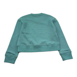 K-Way Felpa Girocollo Tinta Unita con Logo per Bambino K1124JW VERDE K-WAY 