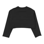 PHILOSOPHY shirt girocollo tinta unita con logo Nero per Bambina PFFE003 NERO PHILOSOPHY 