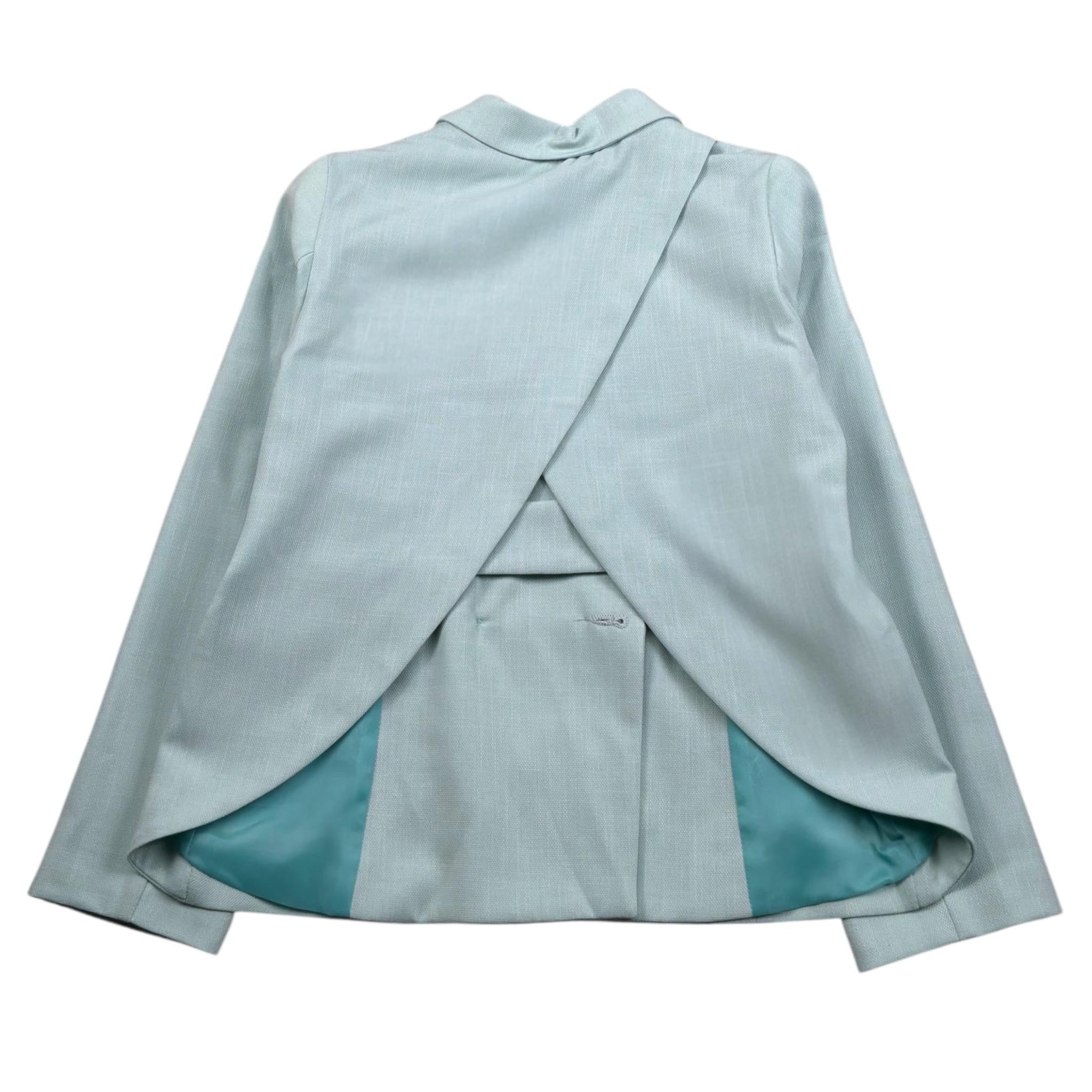 Vicolo Giacca Tinta Unita con Bottoni per Bambina 3145J00049X VERDE ACQUA VICOLO 