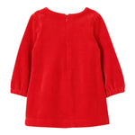 MOSCHINO abito manica lunga in ciniglia tinta unita Rosso per Bambina MDV0BJJ ROSSO MOSCHINO 