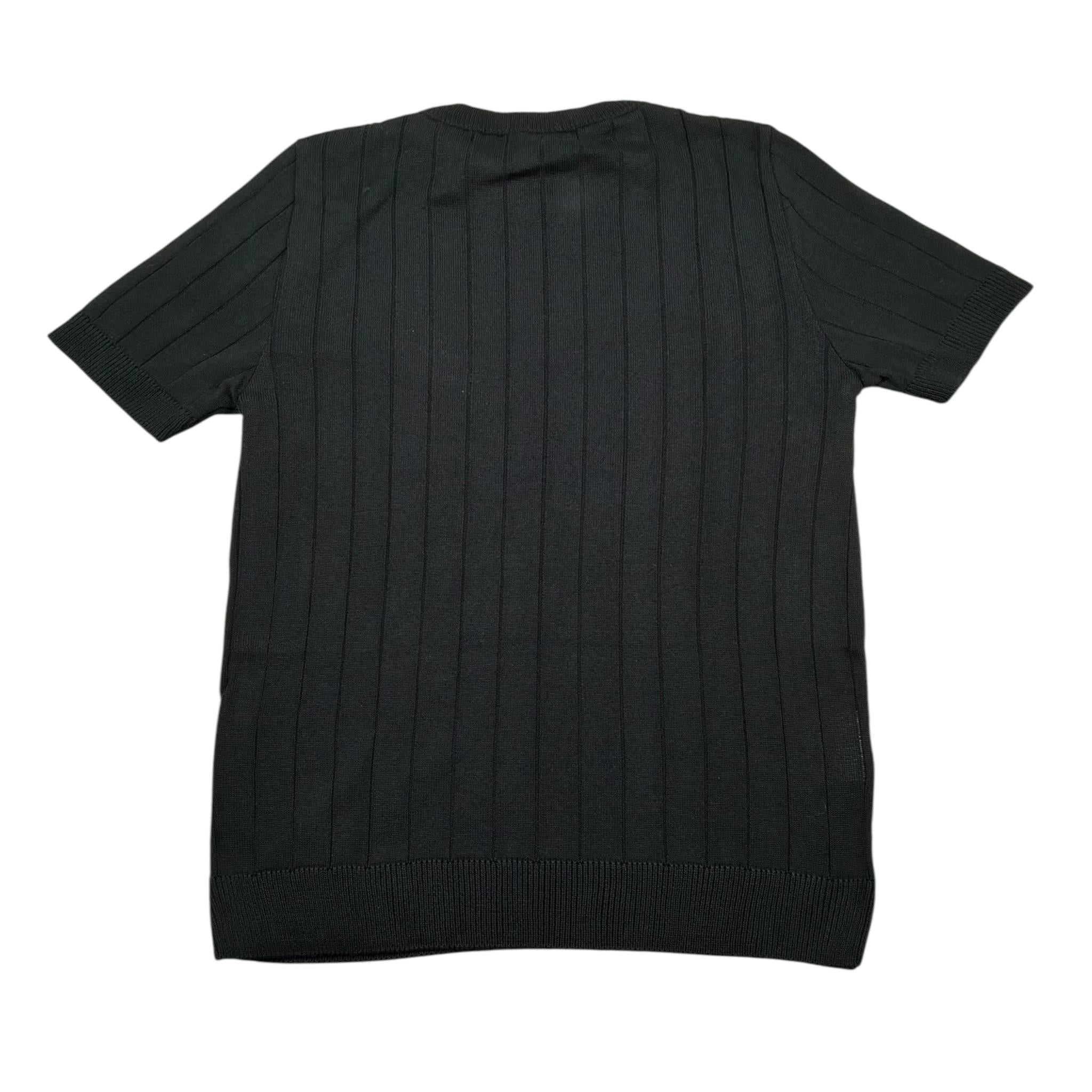 Numbers T-Shirt Girocollo In Filo Tinta Unita per Bambino FIL07 NERO NUMBERS 