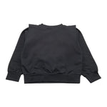 GAELLE felpa chiusa girocollo tinta unita con logo Nero per Bambina 2741F00414X NERO GAELLE 