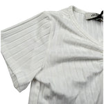 Dixie T-Shirt Tinta Unita Modello Crop per Bambina MBB4070G74 BIANCO DIXIE 