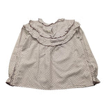 LA STUPENDERIA camicia manica lunga tinta unita fantasia floreale Bianco per Bambina TJCM44 BIANCO LA STUPENDERIA 