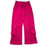 Diadora Palazzo Solid Color Tracksuit Pants Fuchsia For Girls