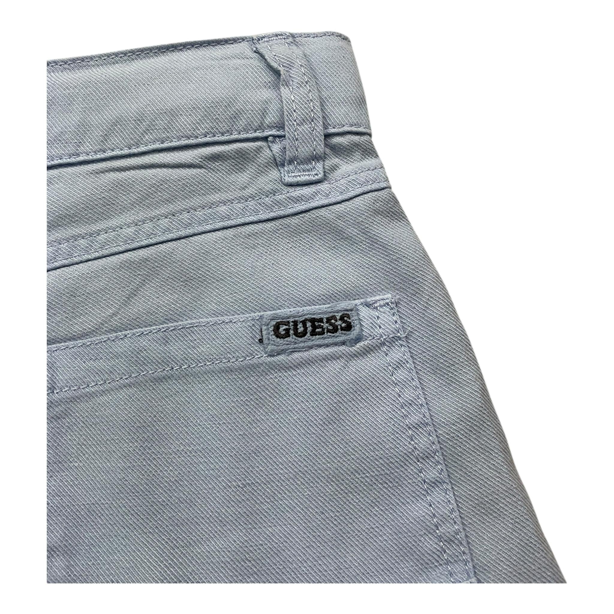 Guess Bermuda Tinta Unita con Girovita Regolabile per Bambino N5GD07WGAR0 AZZURRO GUESS 