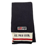 U.S. POLO ASSN sciarpa tinta unita con logo Blu per Bambino 27739 BLU U.S. POLO ASSN 