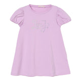 Liu Jo Abito Tinta Unita con Brillantini per Bambina KA5037XXXX LILLA LIU JO 