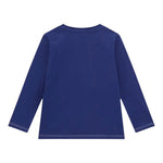 GUESS shirt girocollo tinta unita con stampa in contrasto Blu per Bambino N4BI14I3Z14 BLU GUESS 