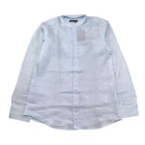 Manuel & Frank Camicia Tinta Unita con Colletto Coreano per Bambino MF3059R AZZURRO MANUEL & FRANK 