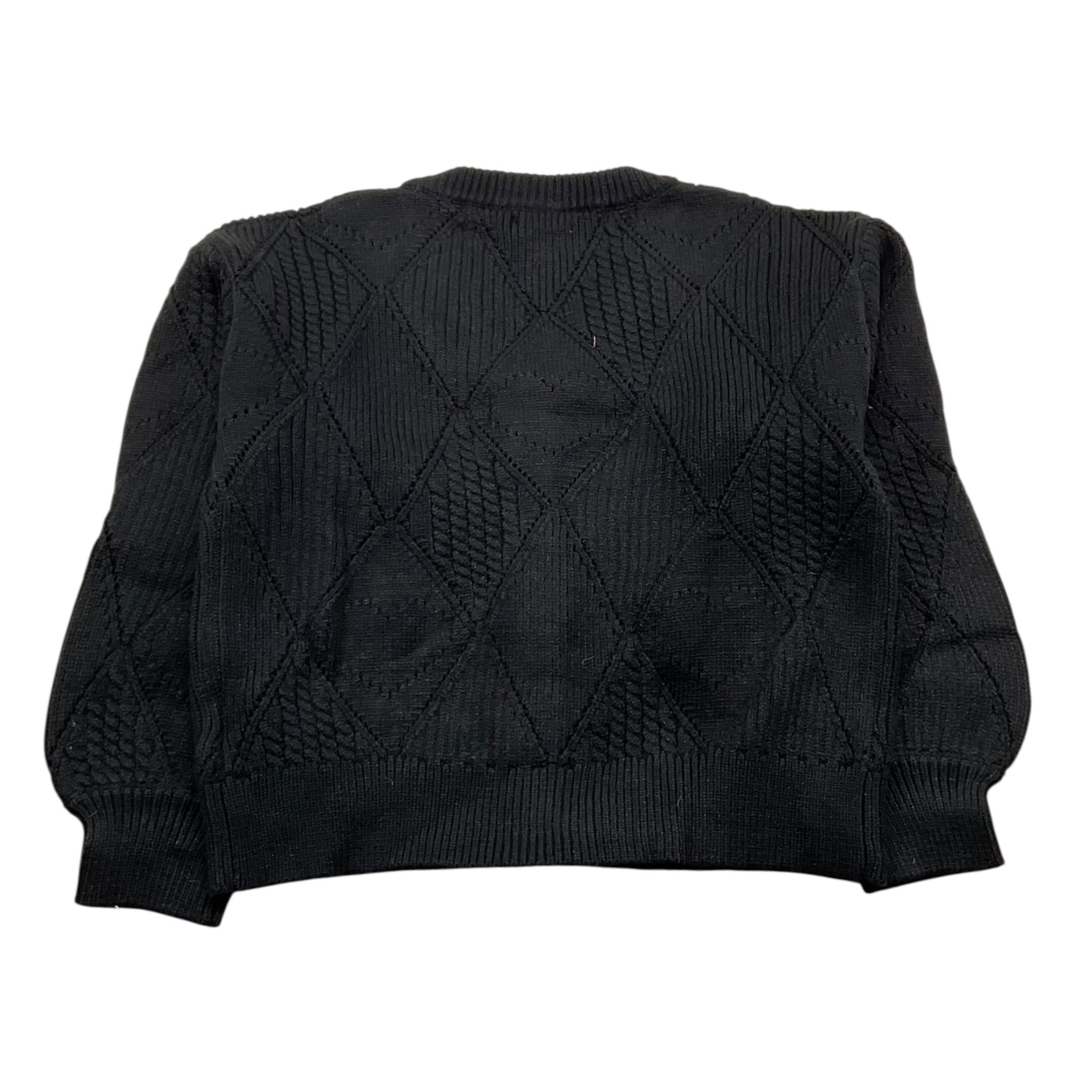 LU LU BY MISS GRANT cardigan tinta unita con ricami Nero per Bambina LL2976 NERO LU LU BY MISS GRANT 