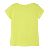 Mayoral T-Shirt Girocollo Tinta Unita con Stampa per Bambina 301432 VERDE MAYORAL 