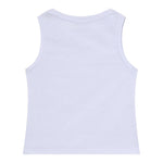 Patrizia Pepe Canotta Tinta Unita con Brillantini per Bambina 7M0813 BIANCO PATRIZIA PEPE 