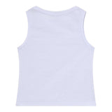 Patrizia Pepe Canotta Tinta Unita con Brillantini per Bambina 7M0813 BIANCO PATRIZIA PEPE 