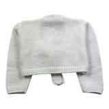 Little Bear Solid Color Shrug With White Bow For Girls