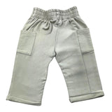 Bamboom+Babies Solid Color Pants With Elastic Waist Mud For Newborn