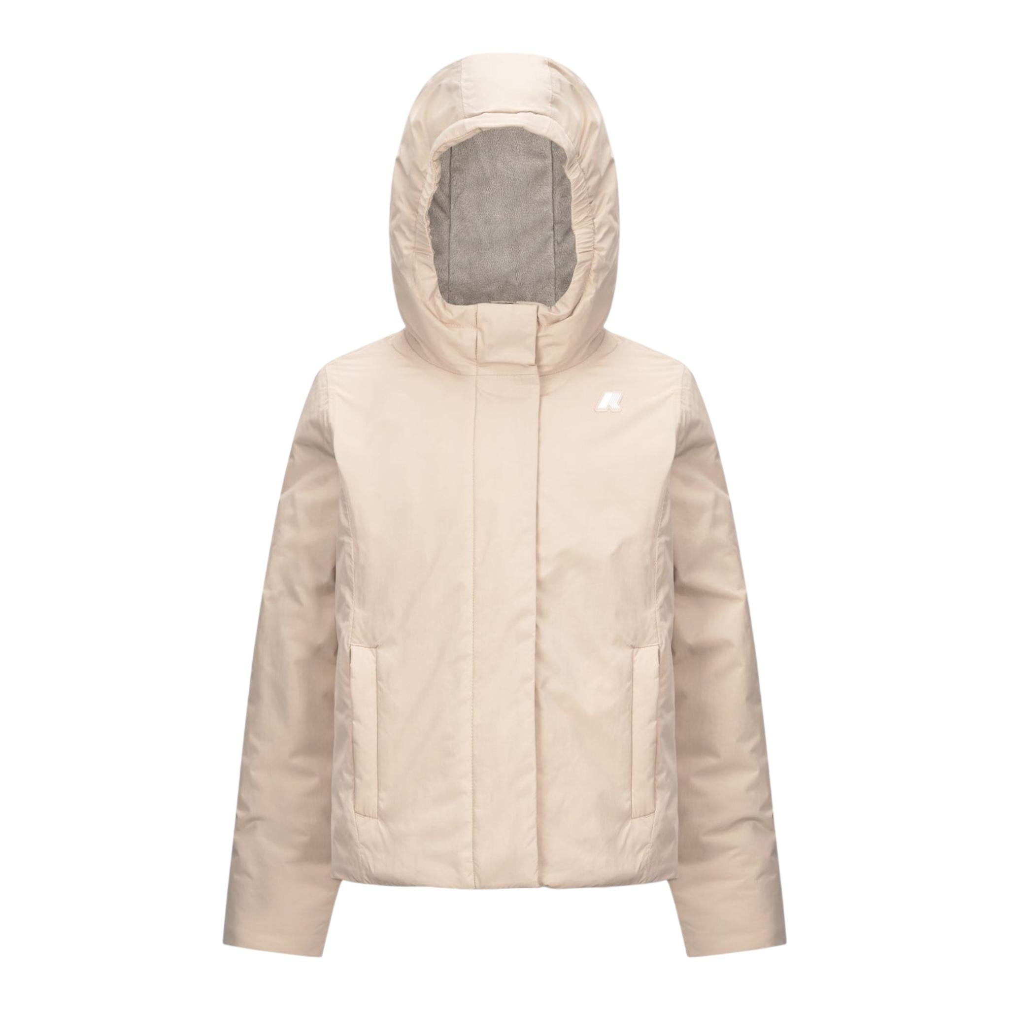 K-WAY giubbino tinta unita con cappuccio Beige per Neonato K4137VW BEIGE K-WAY 
