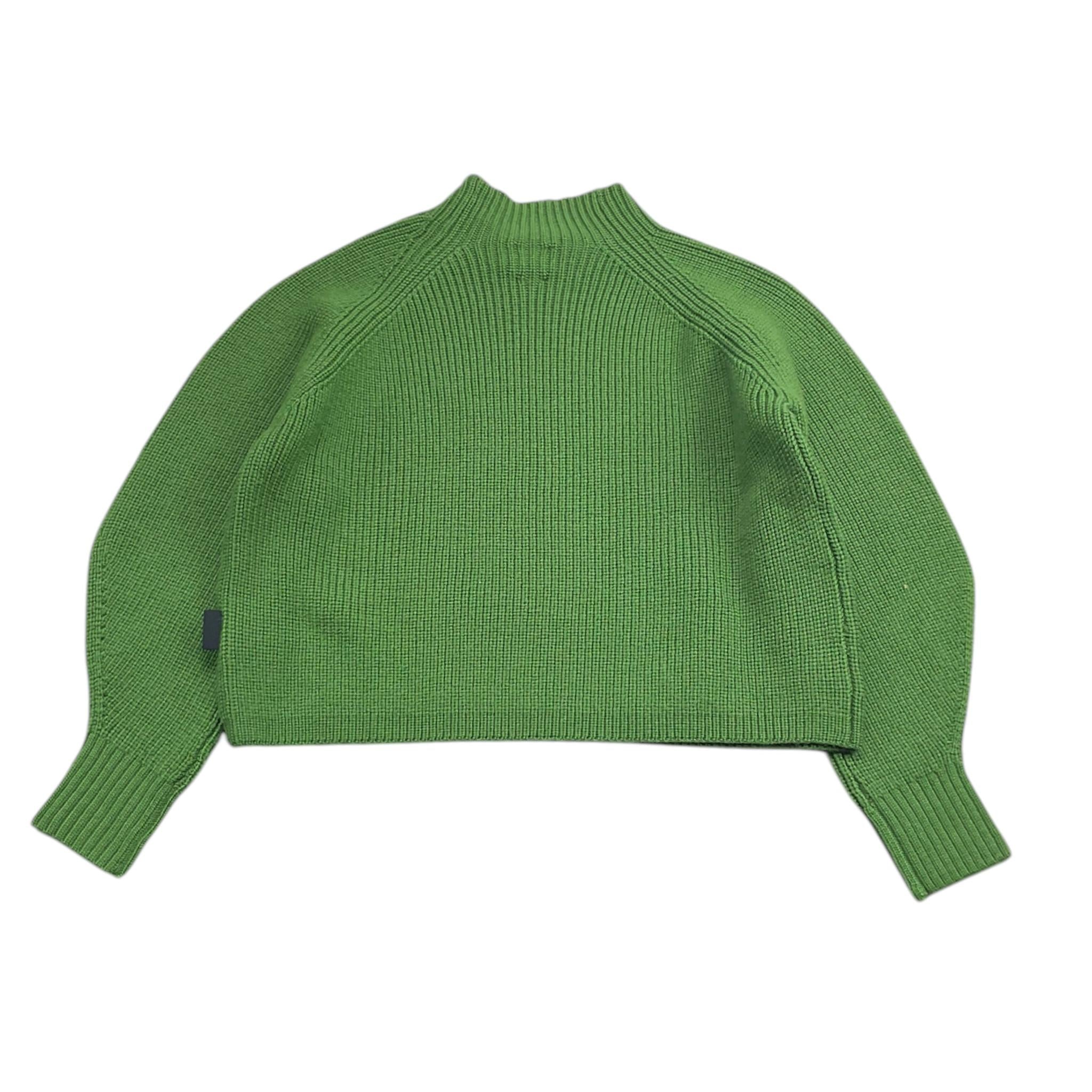 ASPESI maglia modello crop tinta unita mezzo collo Verde per Bambina F24035MAEM908 VERDE ASPESI 