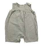 Zero Ampere Green Baby Romper Striped Armhole