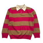 SAINT BARTH maglia modello polo bicolore con fantasia a righe Biscotto per Bambina HADIDYY BISCOTTO SAINT BARTH 