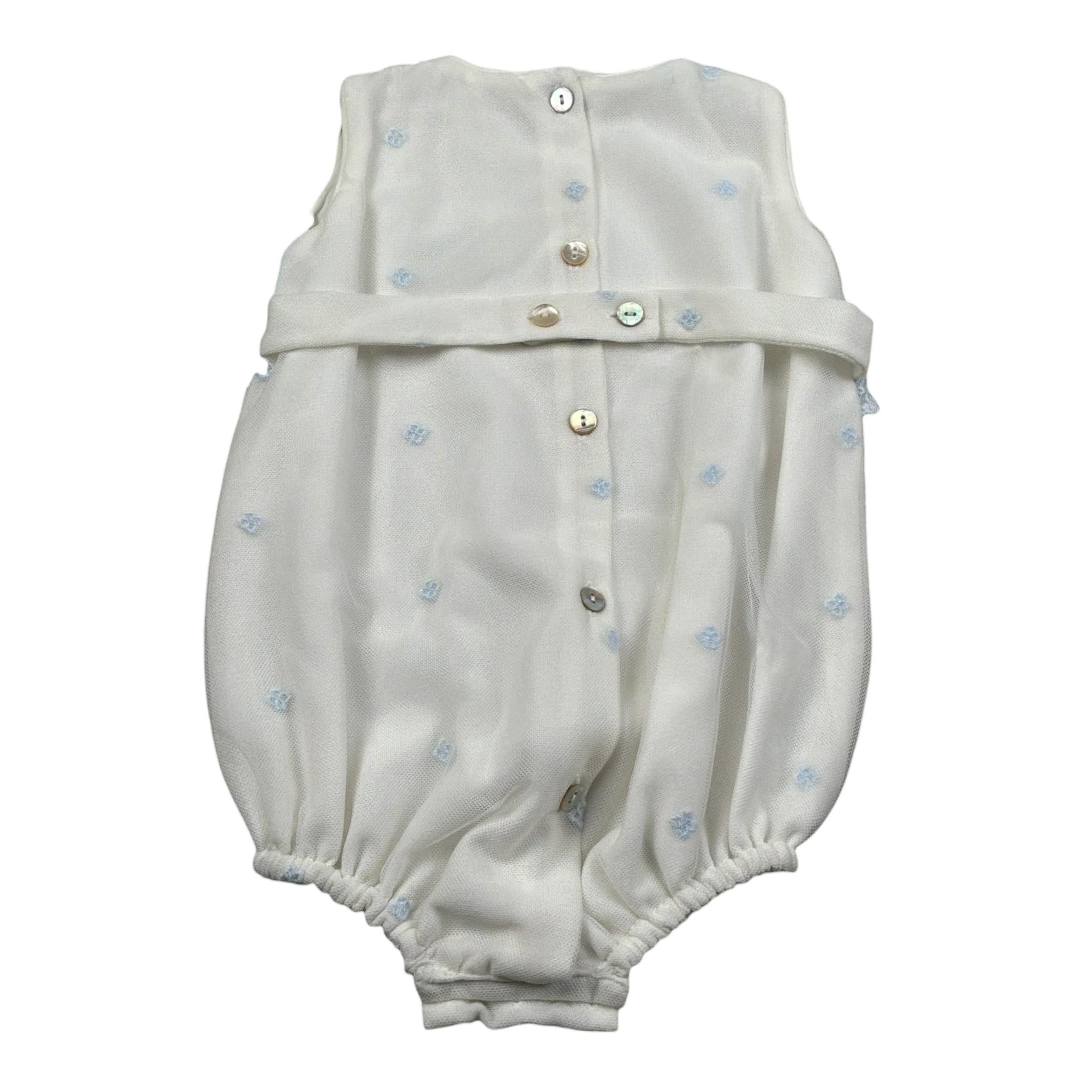 Cua-Cuak Pagliaccetto Giromanica Bicolore Bianco per Neonata 48122 BIANCO CUA-CUAK 