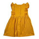 Chicco Solid Color Ochre Yellow Sleeveless Dress For Newborn