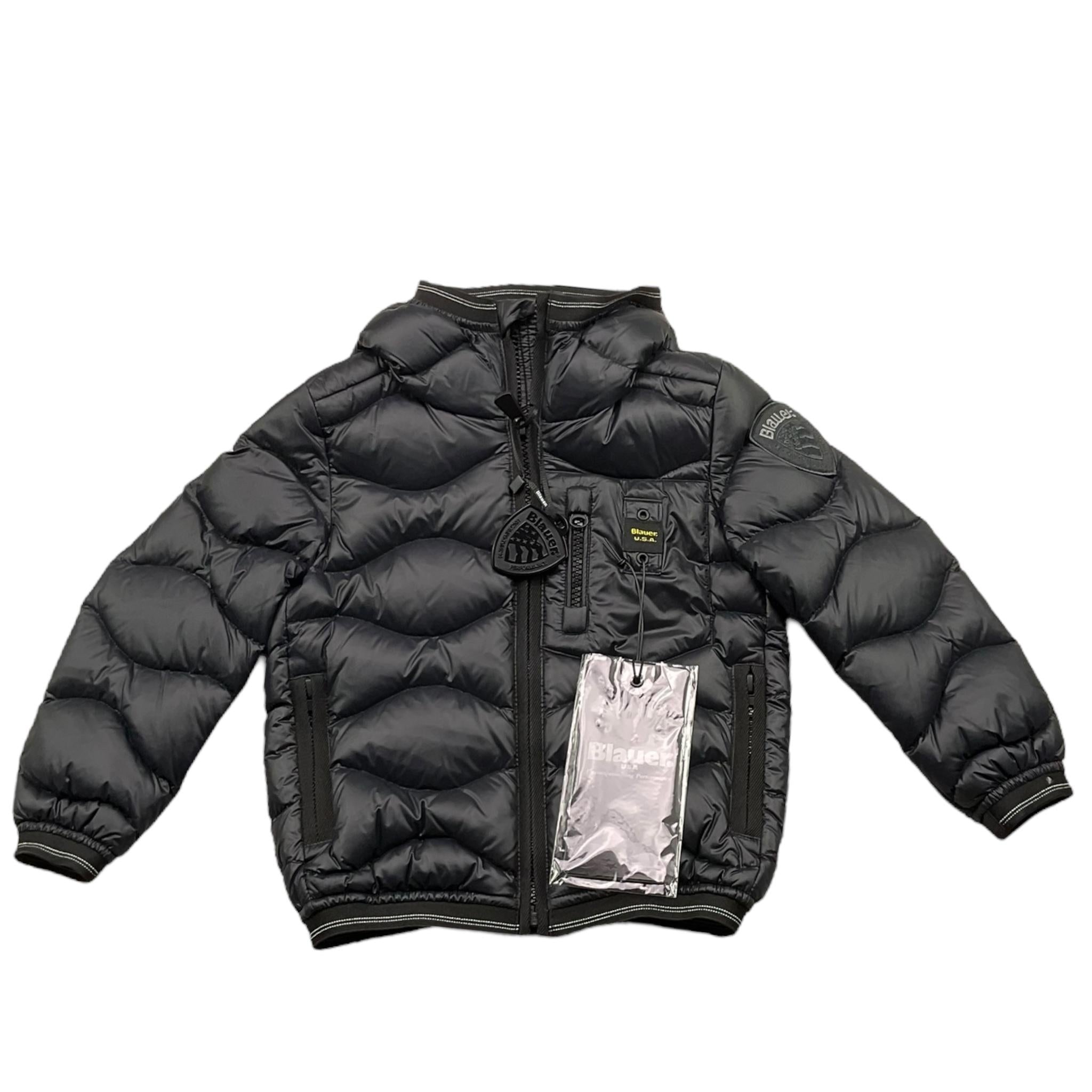 BLAUER giubbino tinta unita con cappuccio Nero per Neonato 24WBLKC03067 NERO BLAUER 