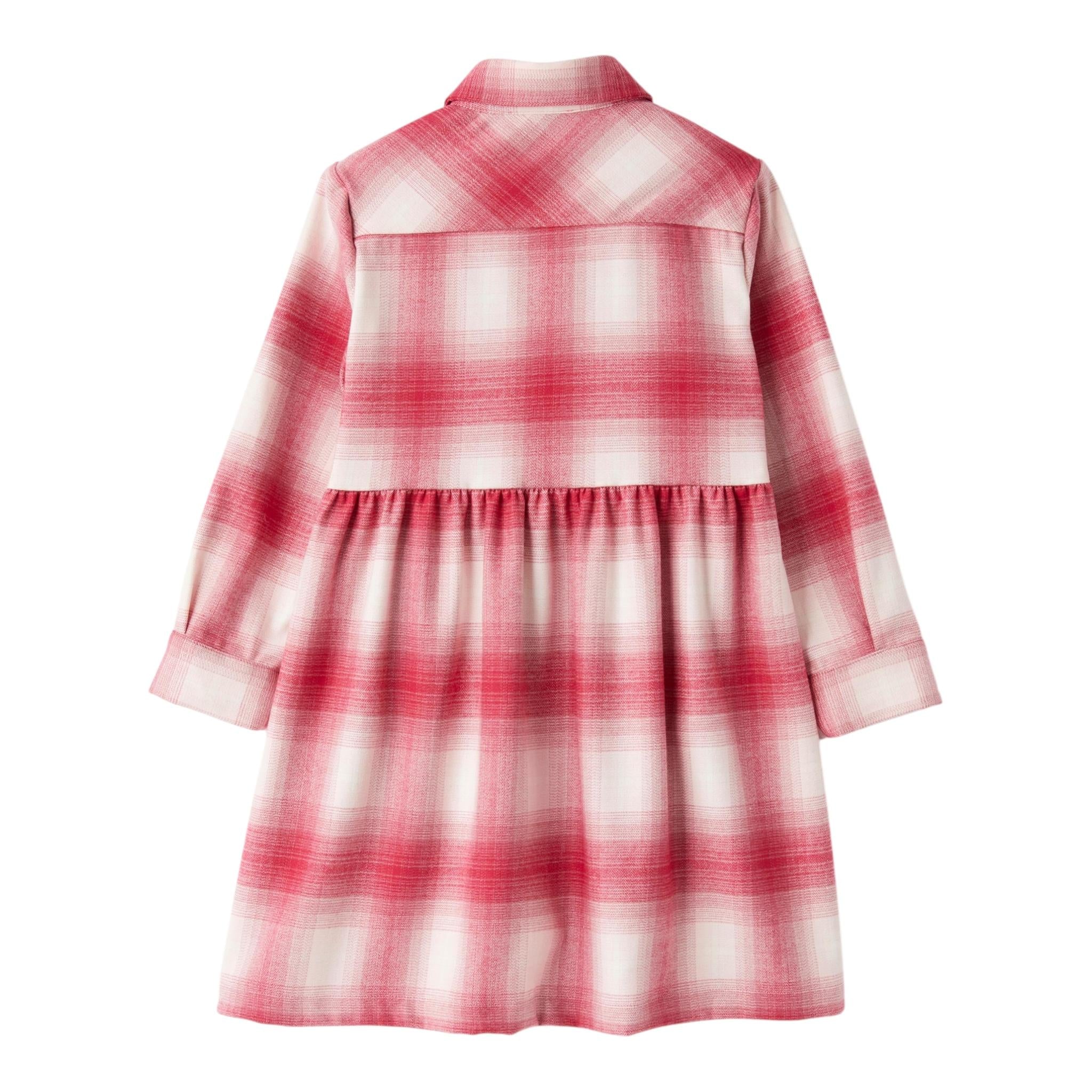 IL GUFO abito modello camicia bicolore con fantasia Bianco/fuxia per Neonata A24VL593W3069N BIANCO/FUXIA IL GUFO 