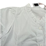 Mariuccia Camicia Mezza Manica tinta unita Bianco per Bambina MBSS23C856 BIANCO MARIUCCIA 