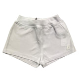 Cesare Paciotti Solid Color Bermuda Shorts with White Logo for Newborns