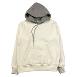 DETWELVE felpa chiusa tinta unita con cappuccio in contrasto Panna per Bambino CB651 PANNA DETWELVE 