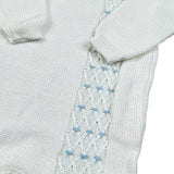 Scaldacuore Tutina Tinta Unita In Maglia per Neonato PS01PE24 BIANCO SCALDACUORE 