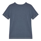 Guess T-Shirt Girocollo Tinta Unita con Stampa per Bambino N5RI15K8HM4JX BLU GUESS 