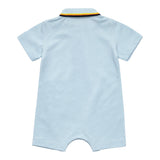 K-Way Pagliaccetto Mezza Manica Tinta Unita con Stampa per Neonato K71373W AZZURRO K-WAY 