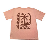 Zoe &amp; Tobiah Solid Color Pink Print Crew Neck T-Shirt For Girls
