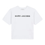 MARC JACOBS t-shirt girocollo tinta unita con logo Bianco per Bambino W60317J BIANCO MARC JACOBS 