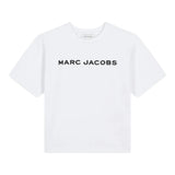 MARC JACOBS t-shirt girocollo tinta unita con logo Bianco per Bambino W60317J BIANCO MARC JACOBS 