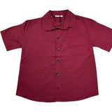 Paolo Pecora Camicia Mezza Manica Tinta Unita per Bambino PP4301 BORDEAUX PAOLO PECORA 