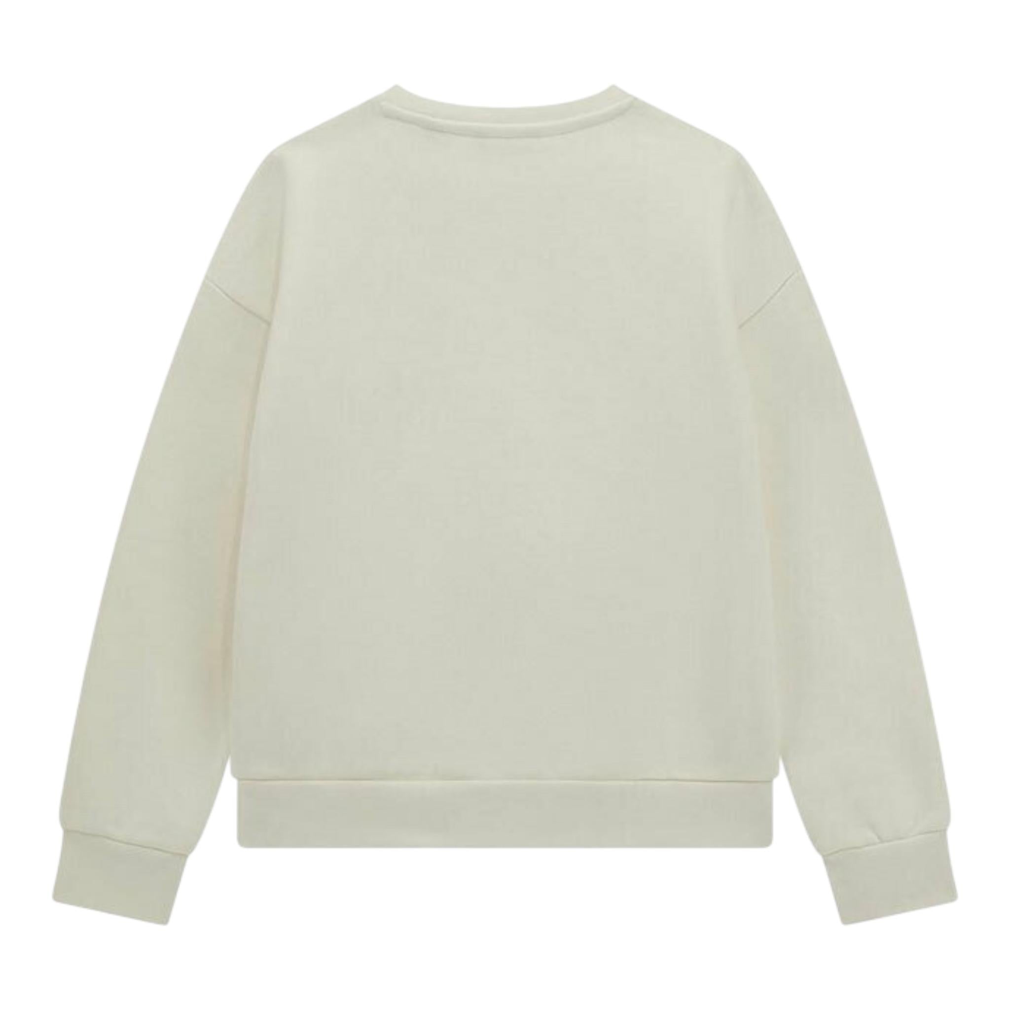 GUESS felpa chiusa girocollo tinta unita con stampa logo Panna per Bambina J4BQ04KAV34 PANNA GUESS 