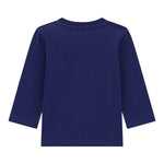 GUESS shirt girocollo tinta unita con stampa in contrasto Blu per Bambina N4BI12I3Z14 BLU GUESS 