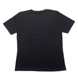 Kejo Solid Color Crew Neck T-Shirt With Contrast Print Black For Boys