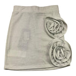 FUN & FUN gonna tinta unita lurex con rose Ghiaccio per Bambina FCJSK00970 GHIACCIO FUN & FUN 