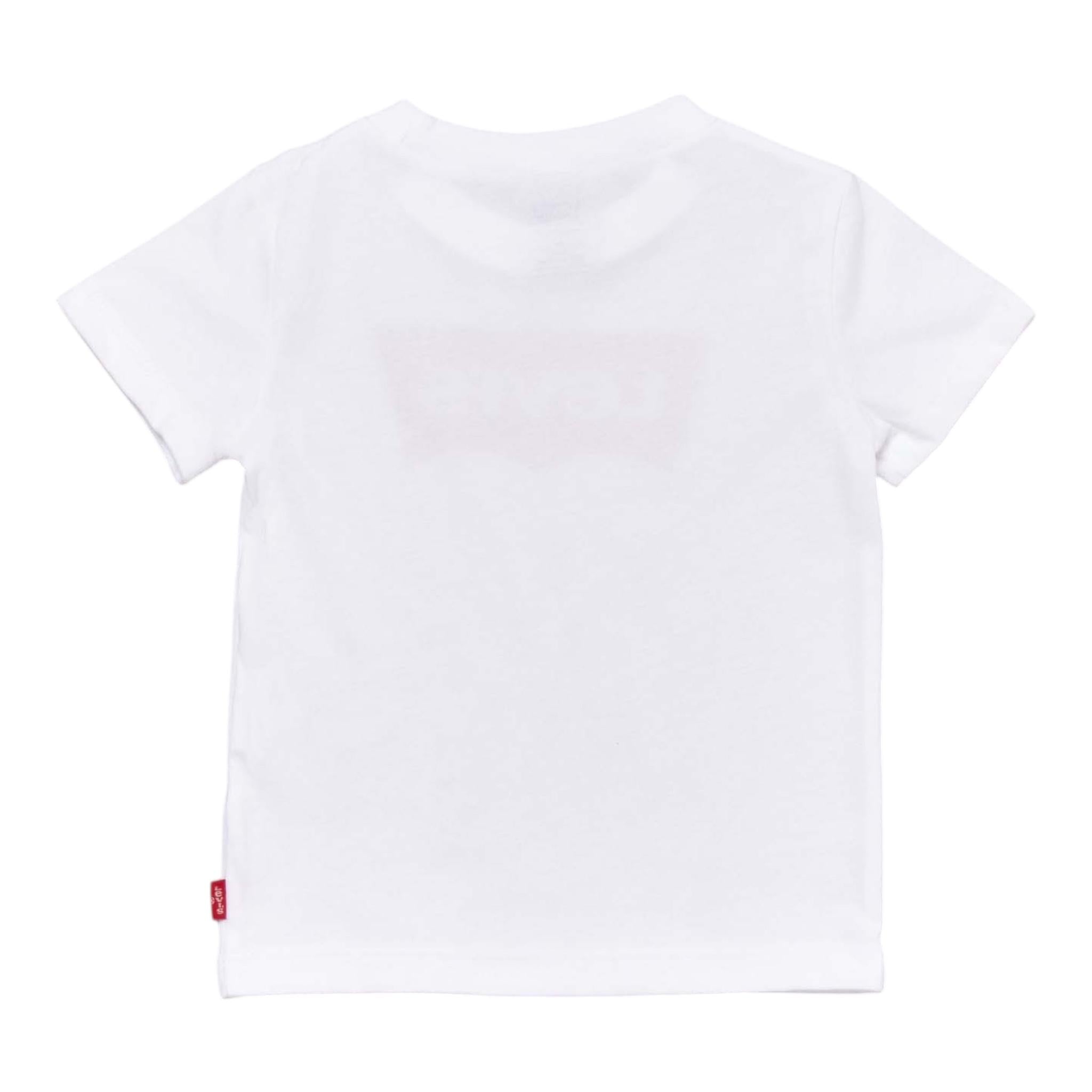 Levi'S T-Shirt Girocollo Tinta Unita con Logo per Neonato 6E8157 BIANCO LEVI'S 